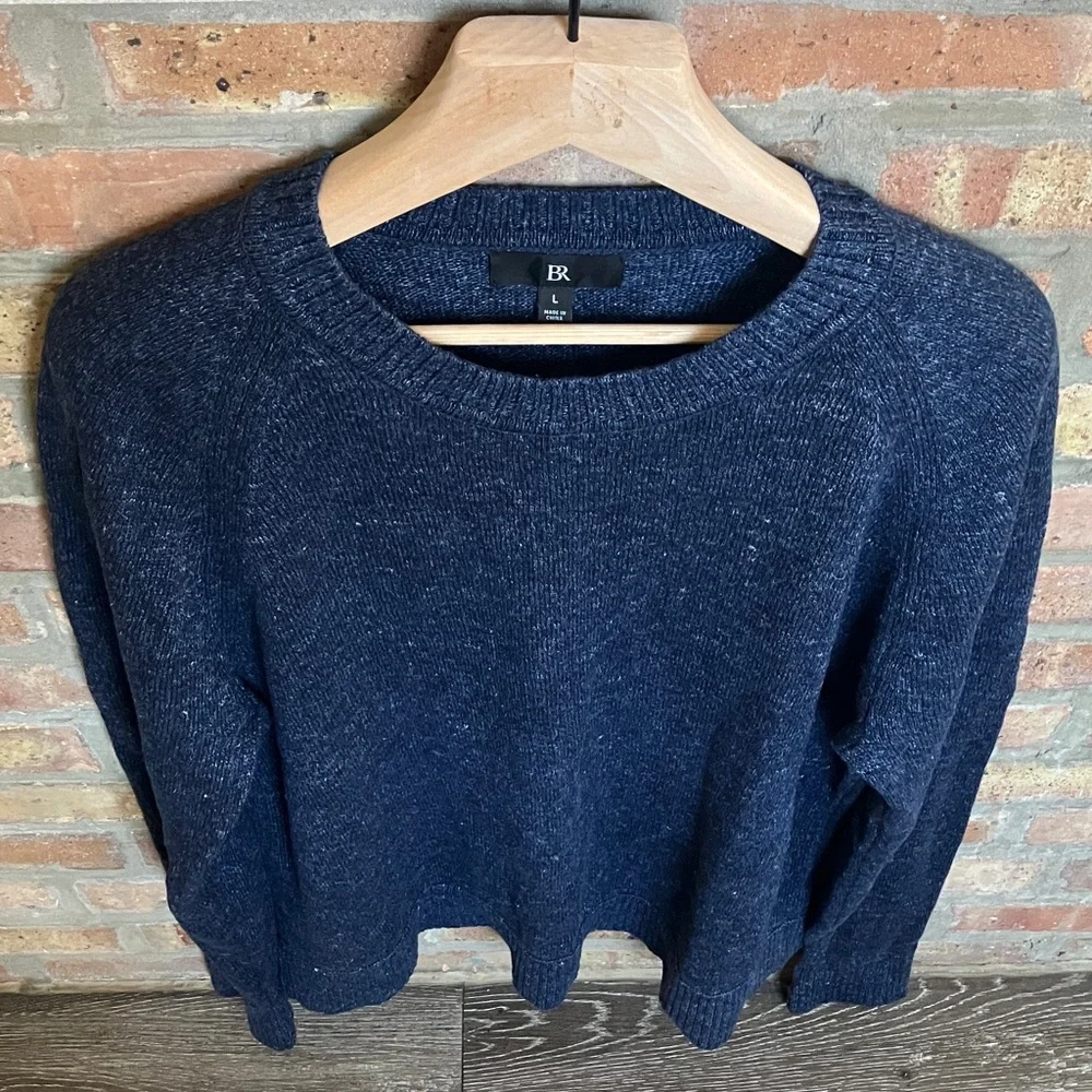 Banana Republic Giorgio Cotton-Linen Crew Neck Sweater
